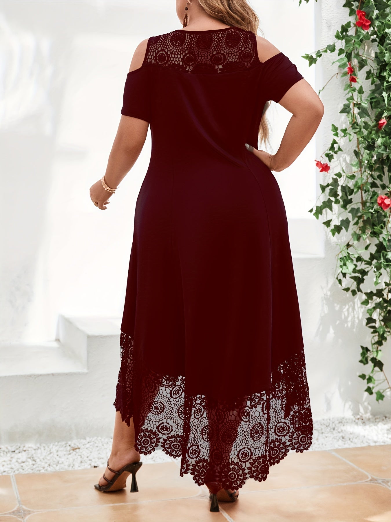 Adriana | Lace Hem Dress