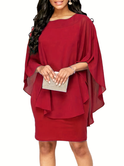 Georgia | Elegant Cape Dress