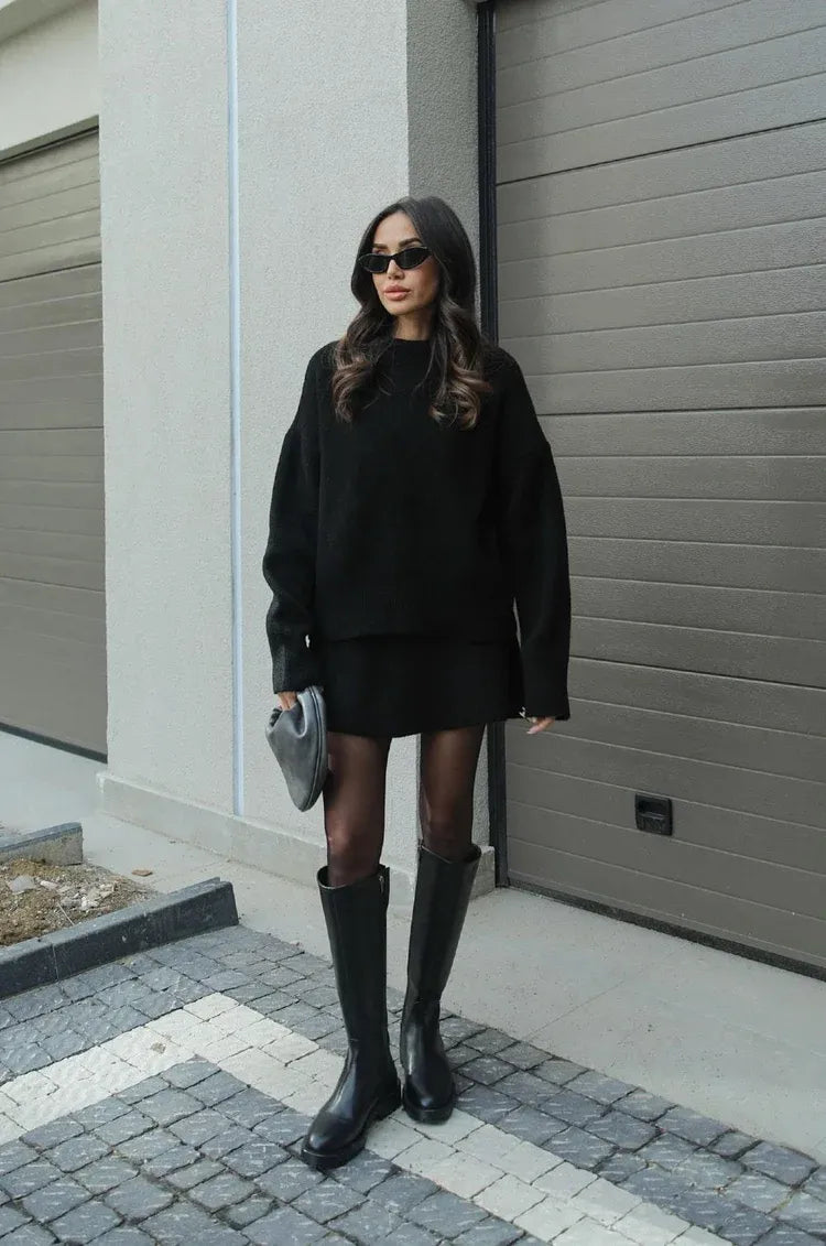 Helena | Knit Suit (Top + Skirt)