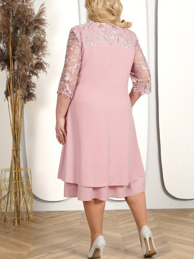 Dakota | Elegant Lace Sleeve Dress