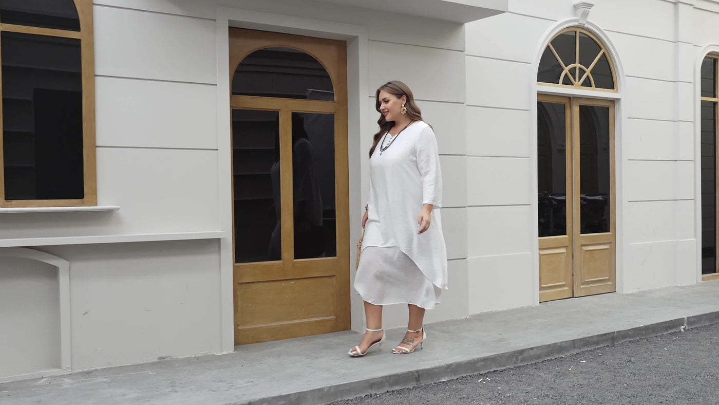 Phoebe | Layered Asymmetrical Dress
