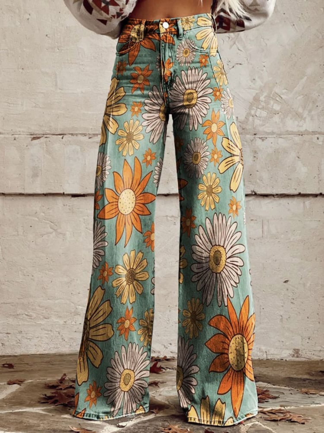 Riley | Vintage Floral Baggy Pants