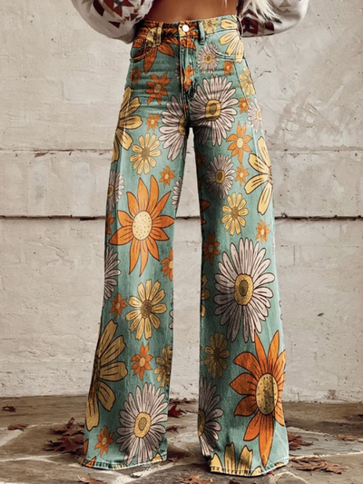 Riley | Vintage Floral Baggy Pants