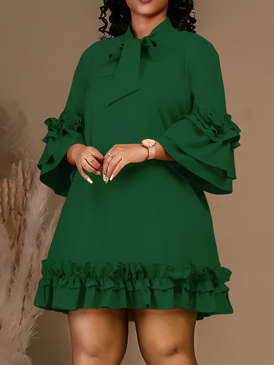 Presley | Ruffle Sleeve Dress