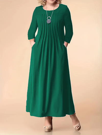 Olivia | Pleated Maxi Dress
