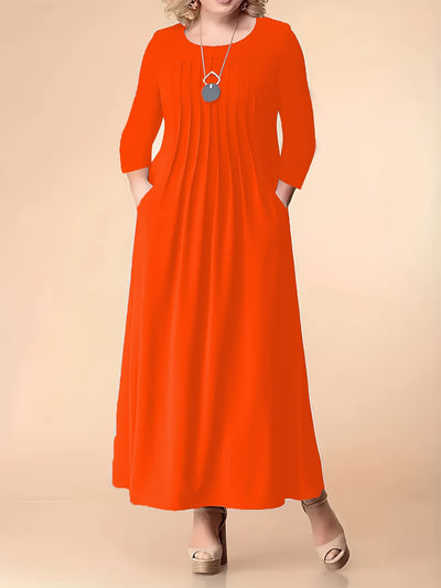Olivia | Pleated Maxi Dress