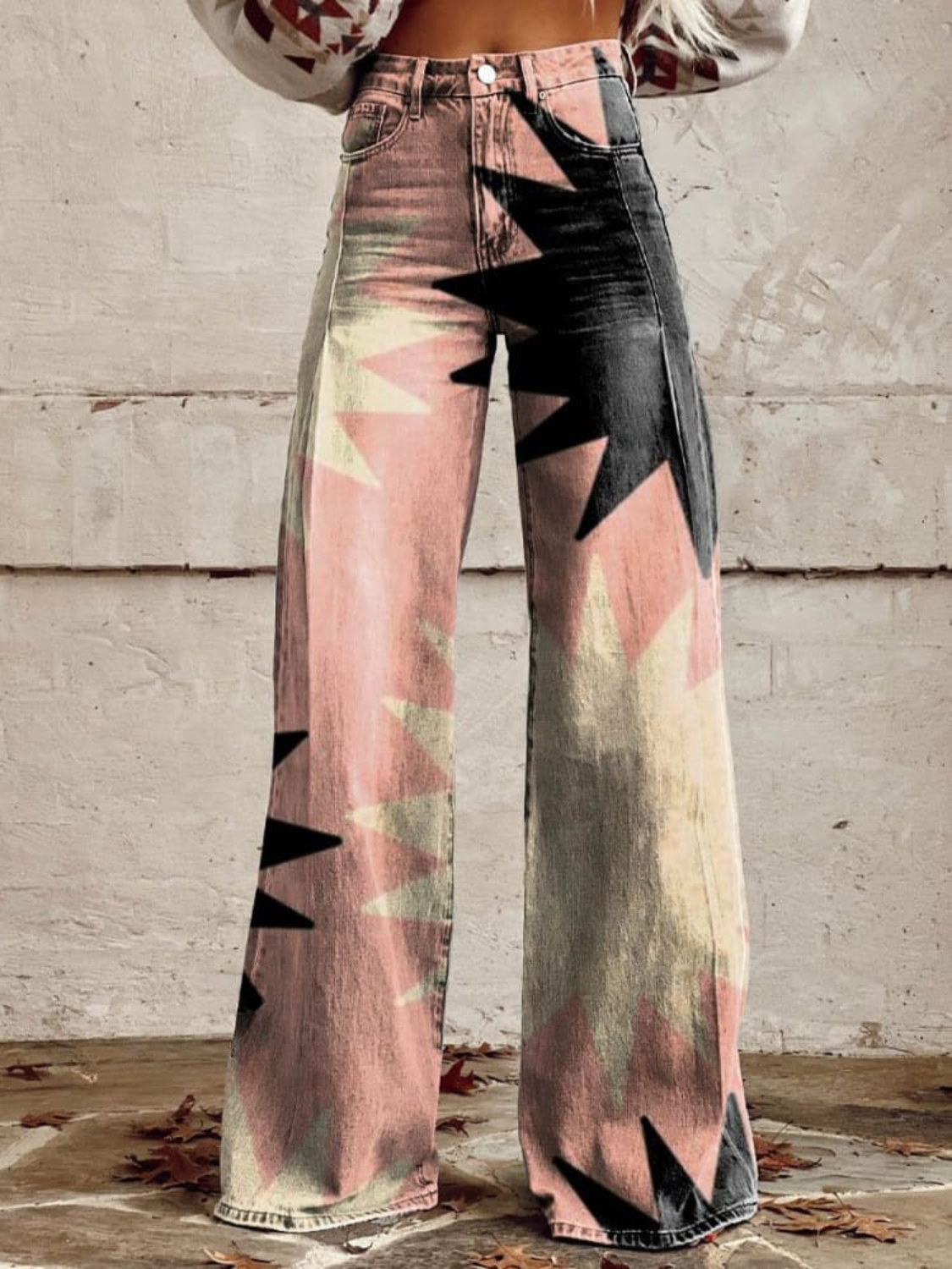 Kaitlyn | Bold Geometric Baggy Pants
