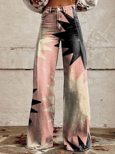 Kaitlyn | Bold Geometric Baggy Pants