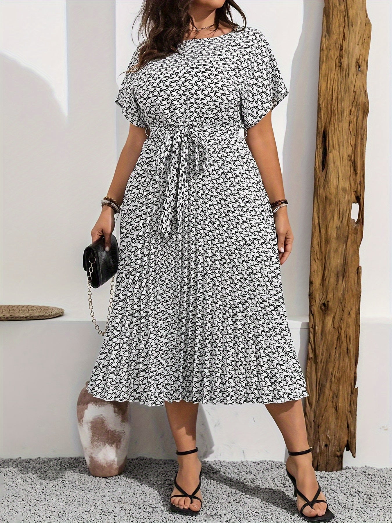 Emma | Elegant Tie Waist Dress