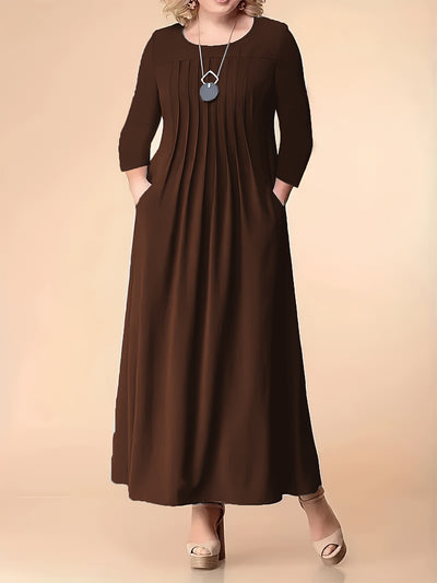 Olivia | Pleated Maxi Dress
