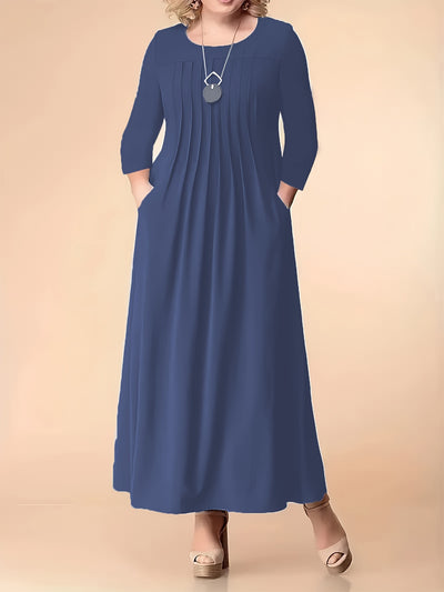 Olivia | Pleated Maxi Dress