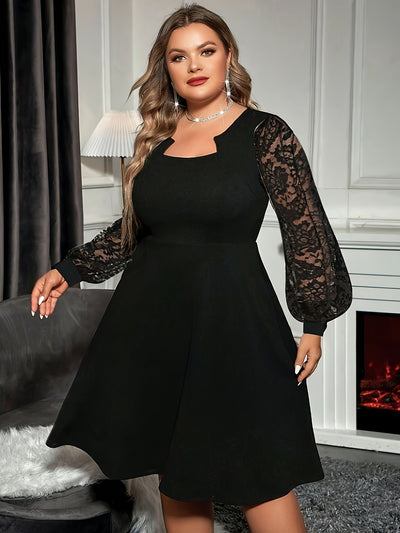 Callie | Lace Sleeve Dress