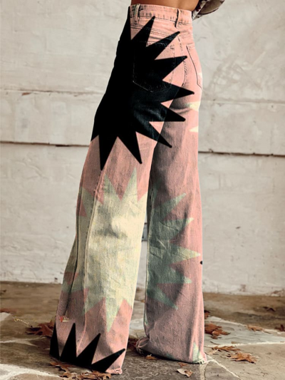 Kaitlyn | Bold Geometric Baggy Pants