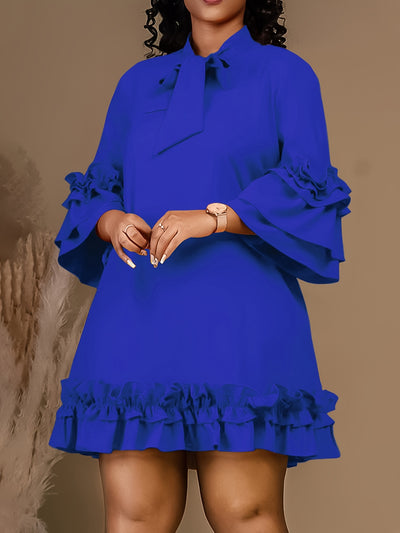 Presley | Ruffle Sleeve Dress