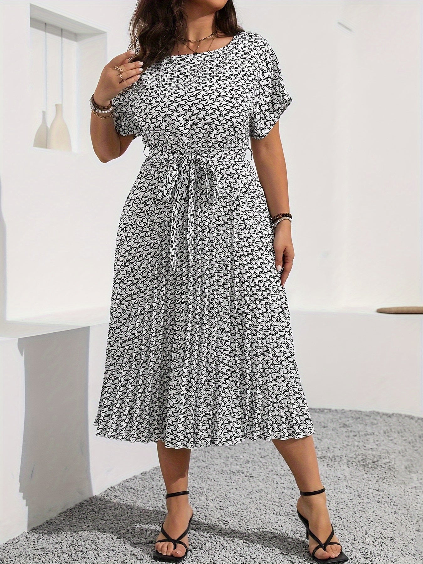 Emma | Elegant Tie Waist Dress