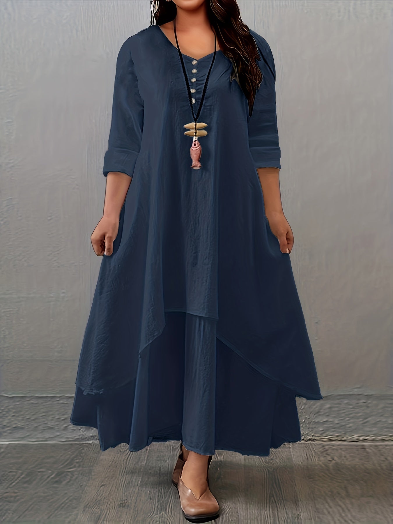 Phoebe | Layered Asymmetrical Dress
