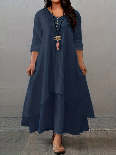 Phoebe | Layered Asymmetrical Dress