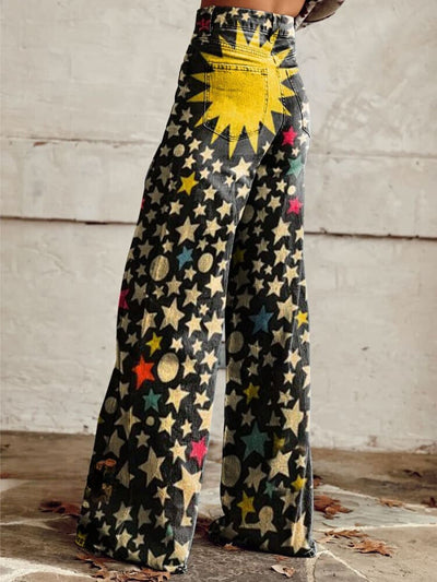 Gabriella | Stylish Star Print Baggy Pants