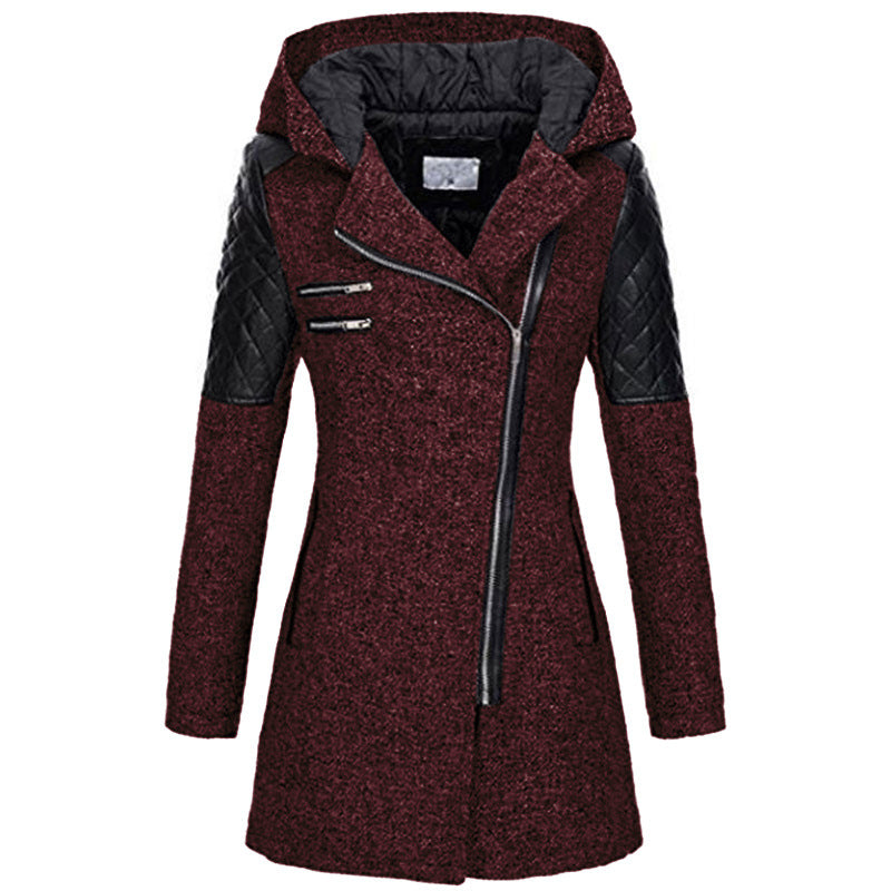 Winter coat with flattering cut for women