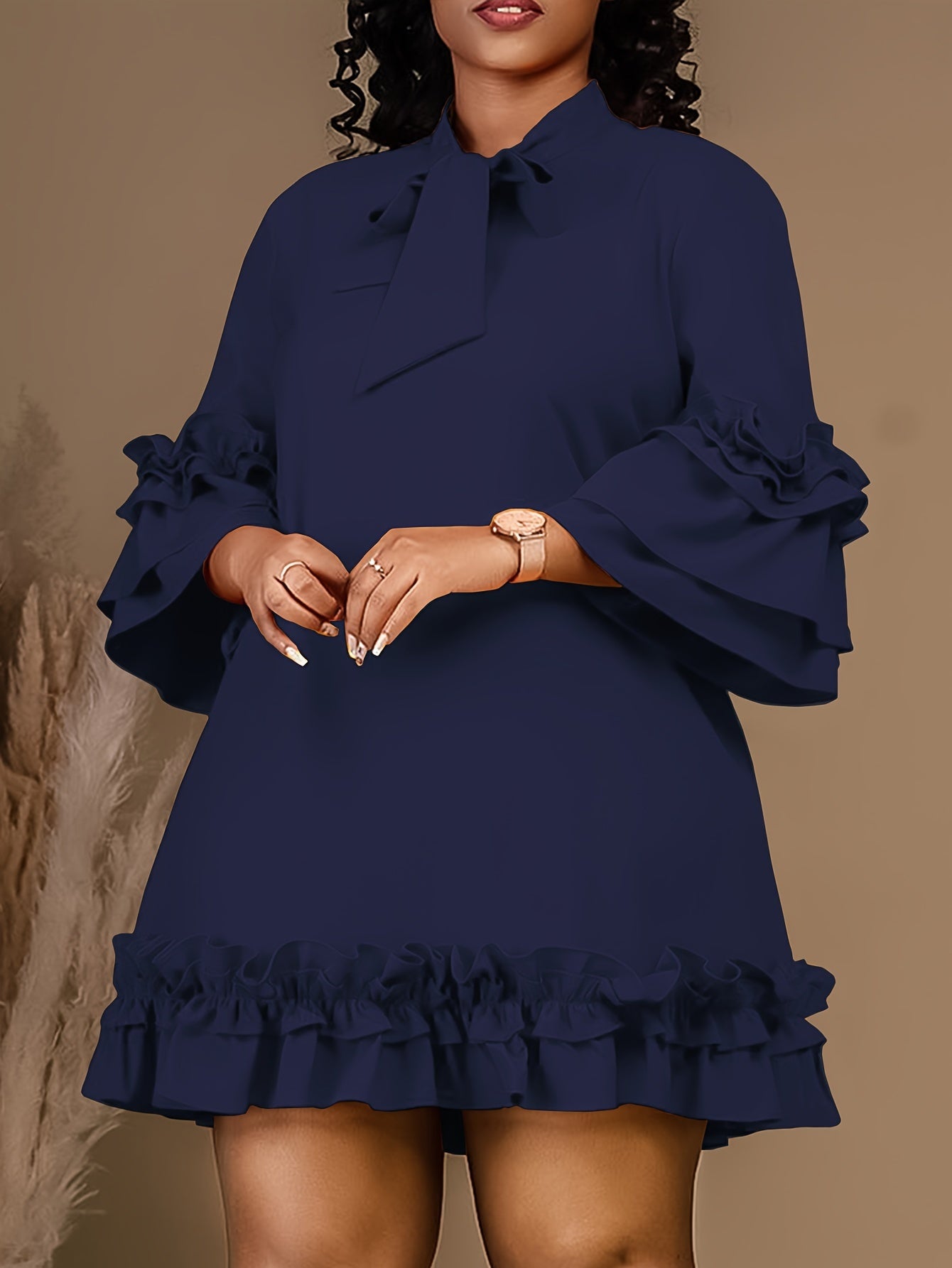 Presley | Ruffle Sleeve Dress