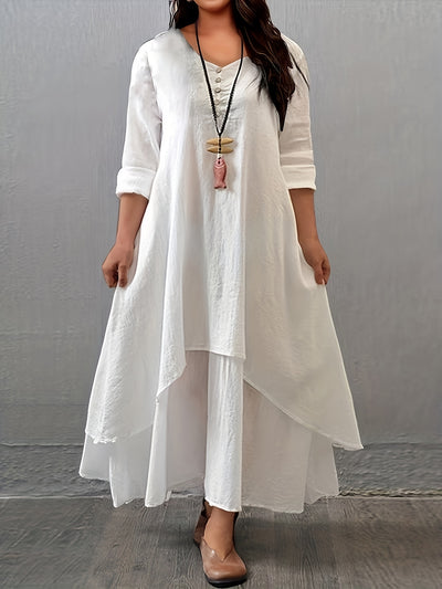 Phoebe | Layered Asymmetrical Dress