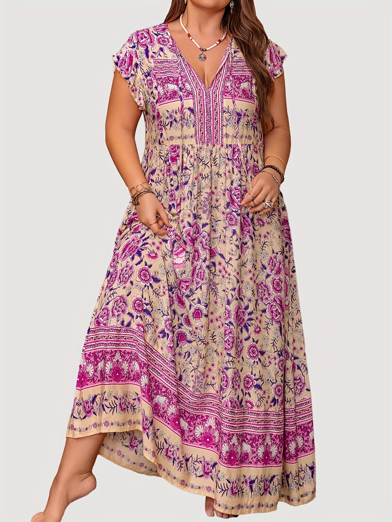 Cora | Boho Print Dress