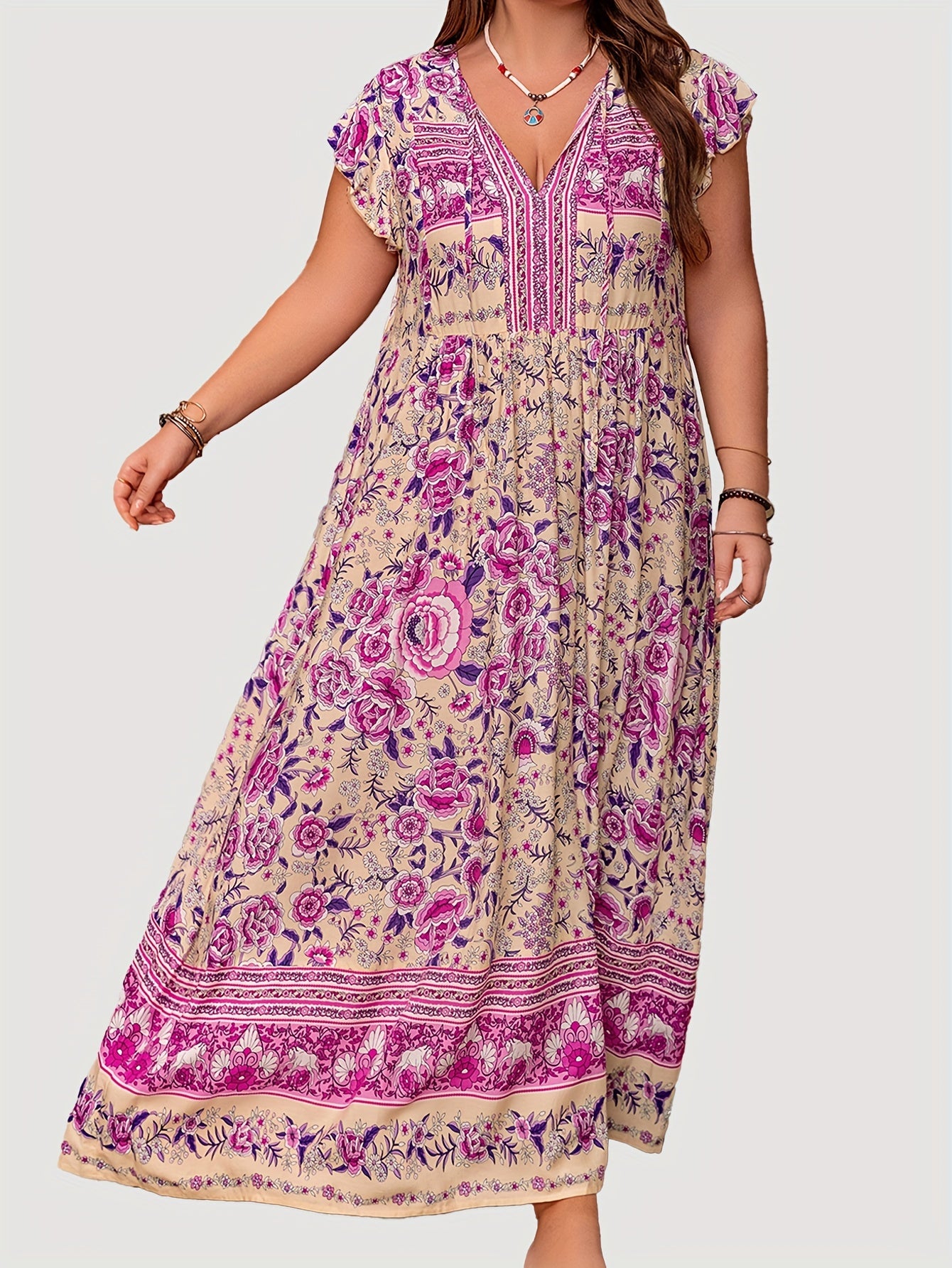 Cora | Boho Print Dress