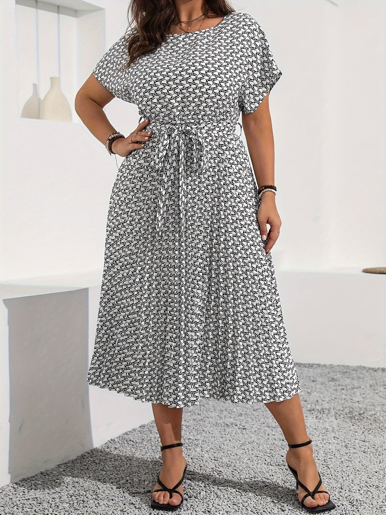 Emma | Elegant Tie Waist Dress