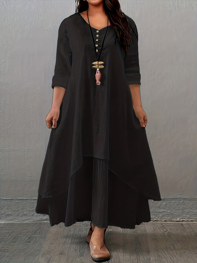 Phoebe | Layered Asymmetrical Dress