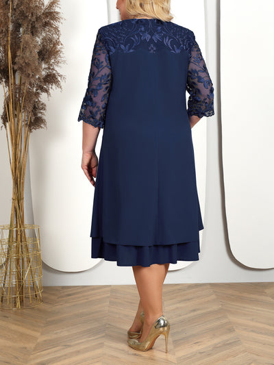 Dakota | Elegant Lace Sleeve Dress