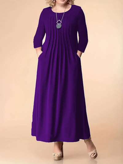 Olivia | Pleated Maxi Dress
