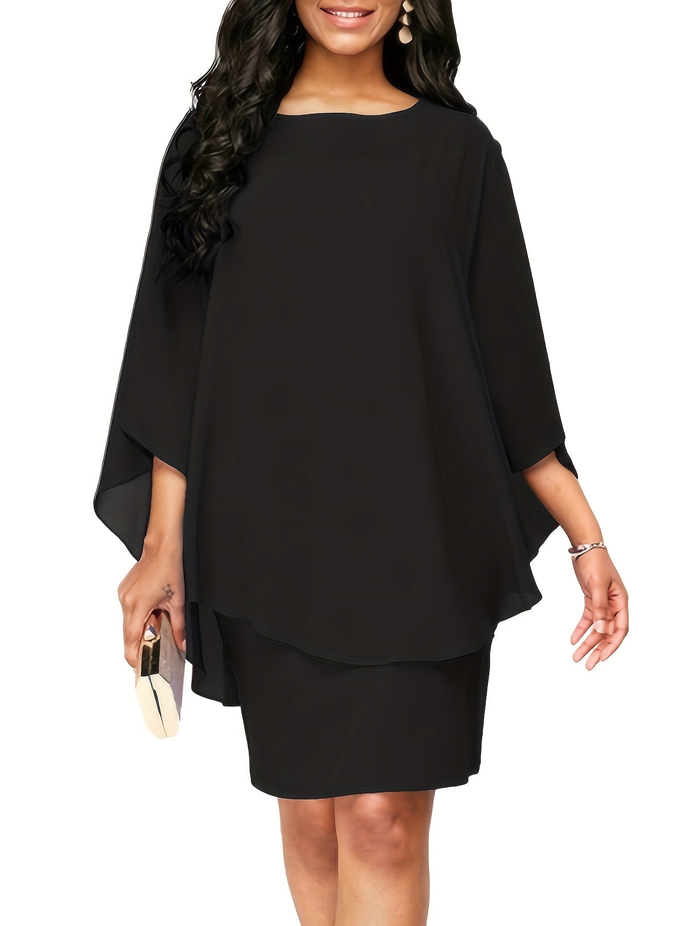 Georgia | Elegant Cape Dress