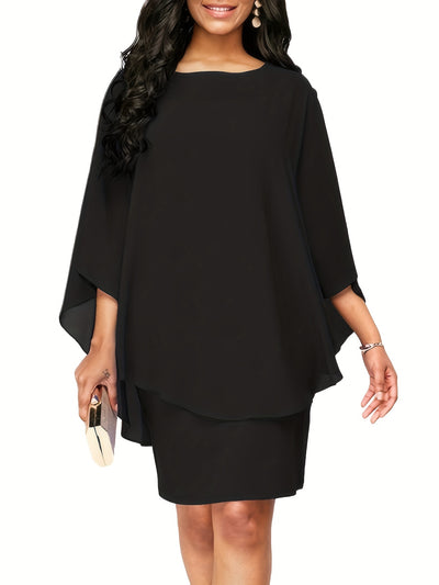 Georgia | Elegant Cape Dress