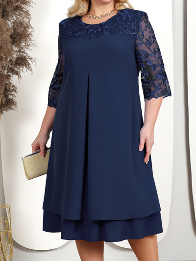 Dakota | Elegant Lace Sleeve Dress