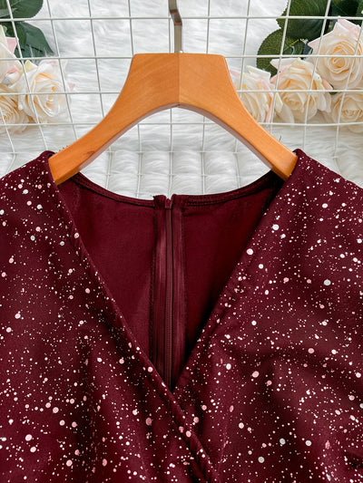 Lillian | Sequin Velvet Dress