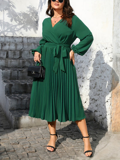 June | Pleated Wrap Dress