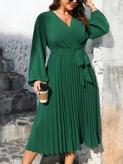 June | Pleated Wrap Dress