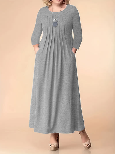 Olivia | Pleated Maxi Dress