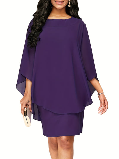Georgia | Elegant Cape Dress