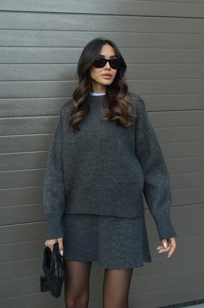 Helena | Knit Suit (Top + Skirt)