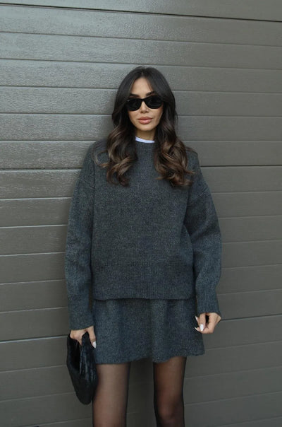 Helena | Knit Suit (Top + Skirt)