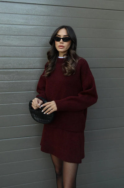 Helena | Knit Suit (Top + Skirt)