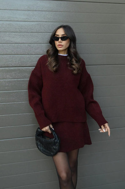 Helena | Knit Suit (Top + Skirt)
