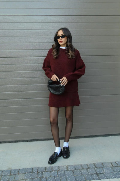 Helena | Knit Suit (Top + Skirt)