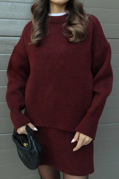 Helena | Knit Suit (Top + Skirt)