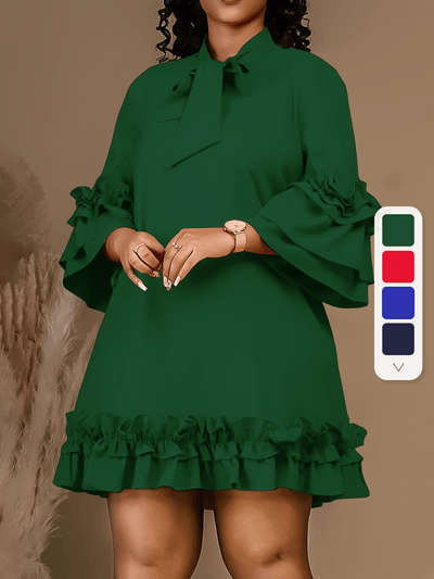 Presley | Ruffle Sleeve Dress