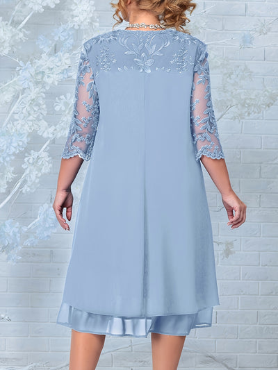 Dakota | Elegant Lace Sleeve Dress