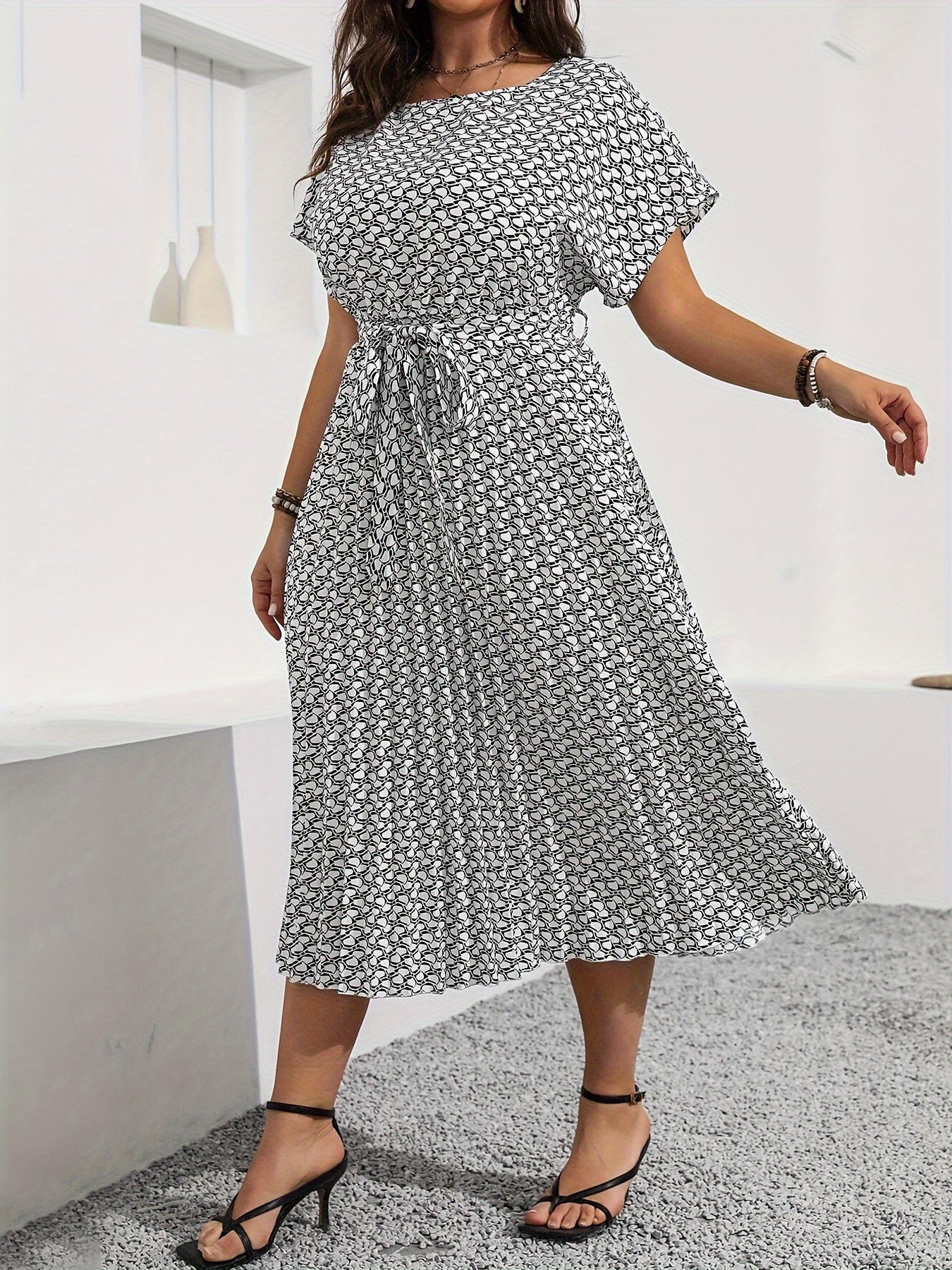 Emma | Elegant Tie Waist Dress