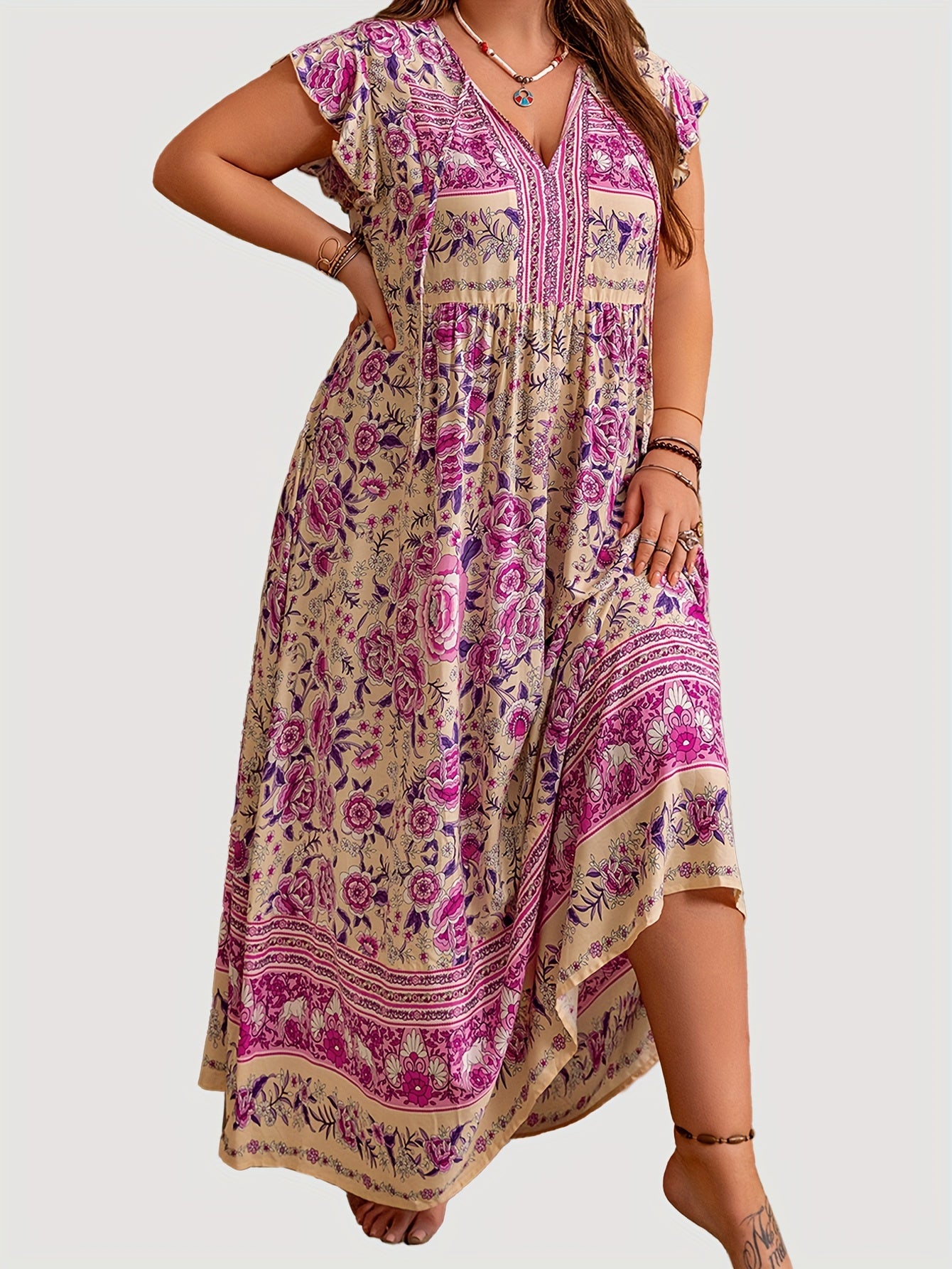 Cora | Boho Print Dress