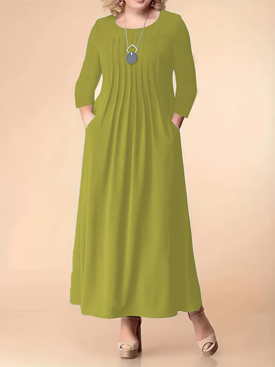 Olivia | Pleated Maxi Dress